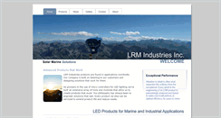 Desktop Screenshot of lrmindustries.com